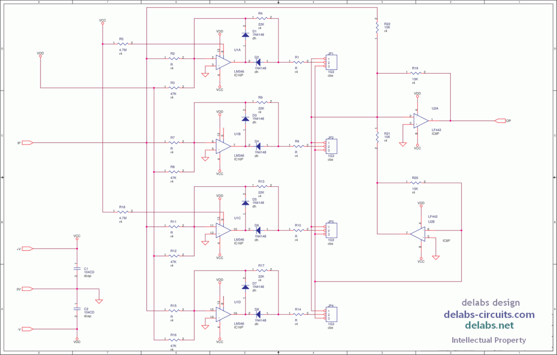 Linearizing Circuit with Opamps
